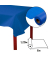5 PROnappe Tischdecke marineblau 1,2 x 6,0 m